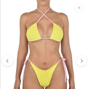 Heart of Sun Swim Martini Terry Bikini Lemon